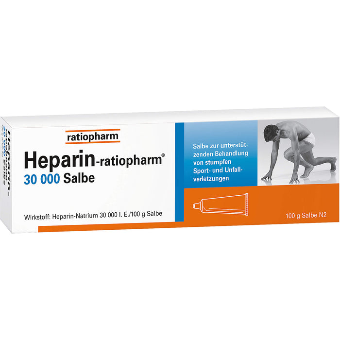 Heparin-ratiopharm 30 000 Salbe bei Prellungen, Zerrungen und Blutergüssen, 100 g Ointment