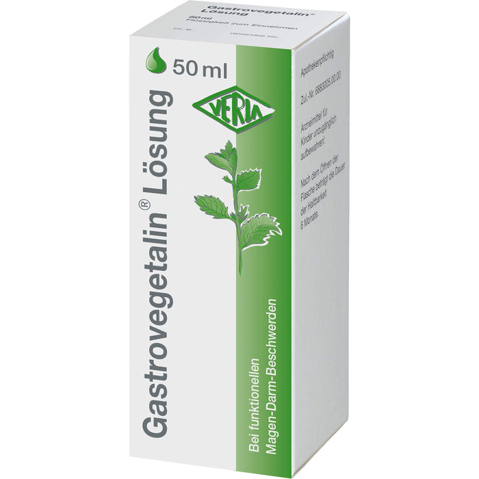 Gastrovegetalin Lösung bei Magen-Darm-Beschwerden, 50 ml Solution