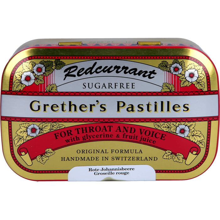 Grether´s Pastillen Redcurrant zuckerfrei, 110 g Pastillen