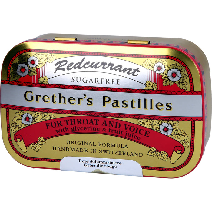 Grether´s Pastillen Redcurrant zuckerfrei, 110 g Pastillen