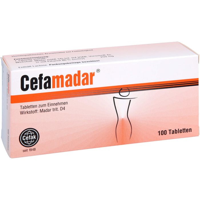 Cefamadar Tabletten bei Gewichtsproblemen, 100 pc Tablettes