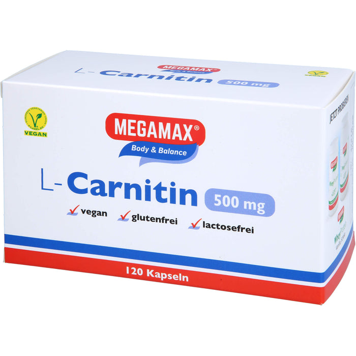 MEGAMAX Figur & Balance L-Carnitin 500 mg Kapseln, 120 St. Kapseln