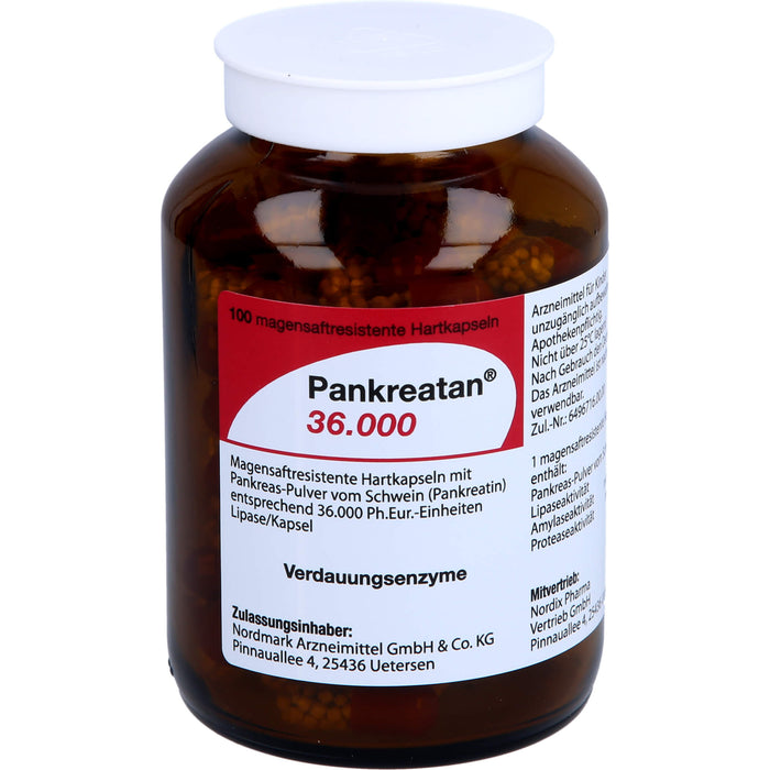 Pankreatan 36.000, Magensaftresistente Hartkapseln, 100 pc Capsules