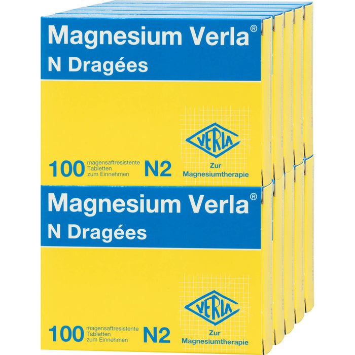 Magnesium Verla N Dragées bei Magnesiummangel, 1000 pc Tablettes