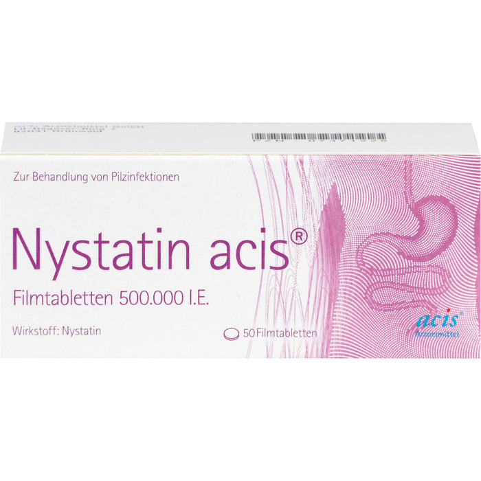 Nystatin acis Filmtabletten, 50 St. Tabletten