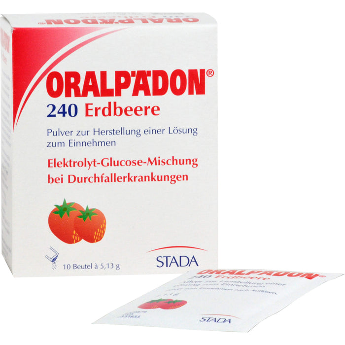 Oralpädon 240 Erdbeere Pulver, 10 pc Sachets