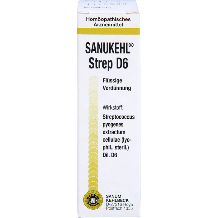 Sanukehl Strep D 6 Tropfen, 10 ml Solution