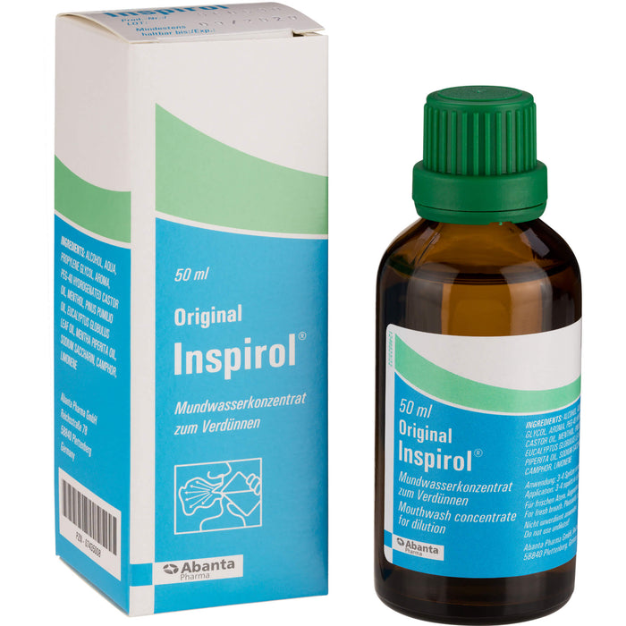 Inspirol Original Mundwasserkonzentrat zur natürlichen Pflege der Mundschleimhaut, 50 ml Solution