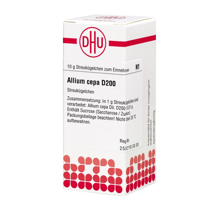 Allium cepa D200 DHU Globuli, 10 g Globuli