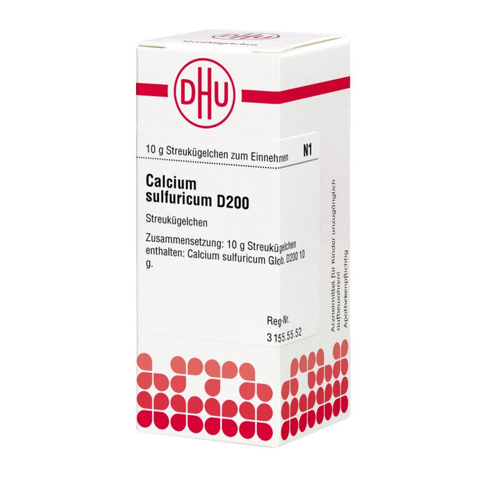 Calcium sulfuricum D200 DHU Globuli, 10 g Globuli