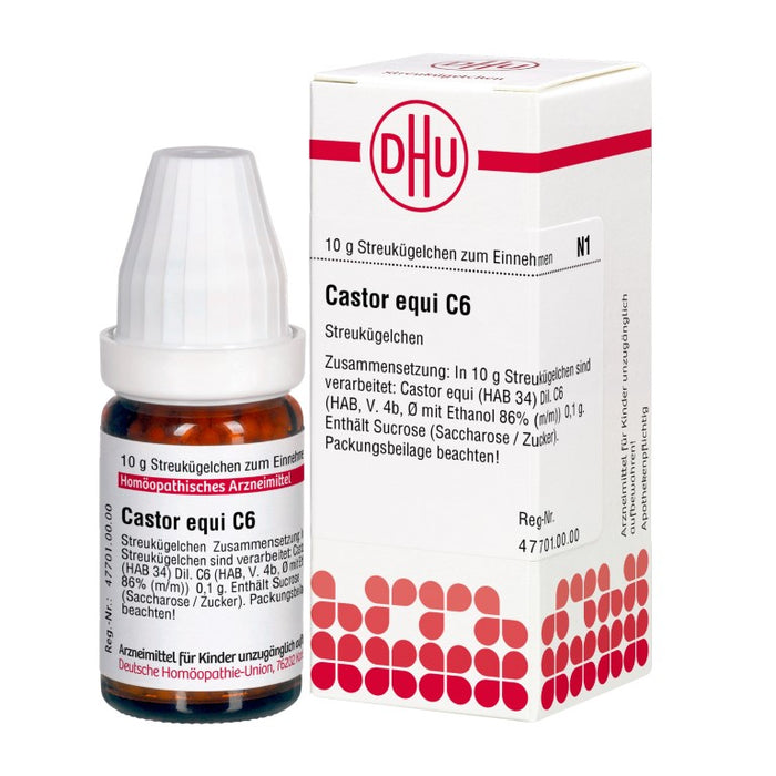 DHU Castor equi C6 Streukügelchen, 10 g Globules