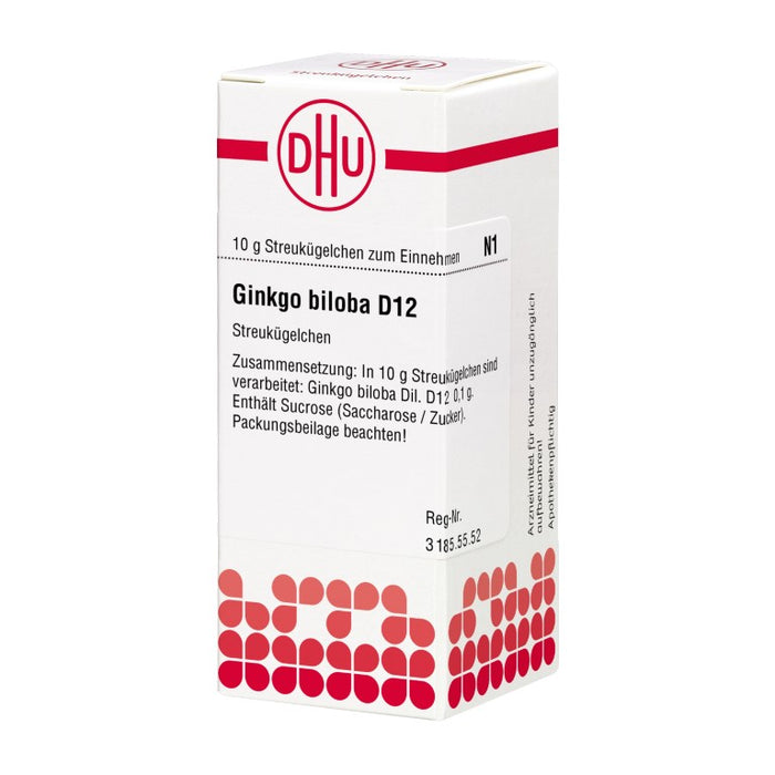 DHU Ginkgo biloba D12 Streukügelchen, 10 g Globules