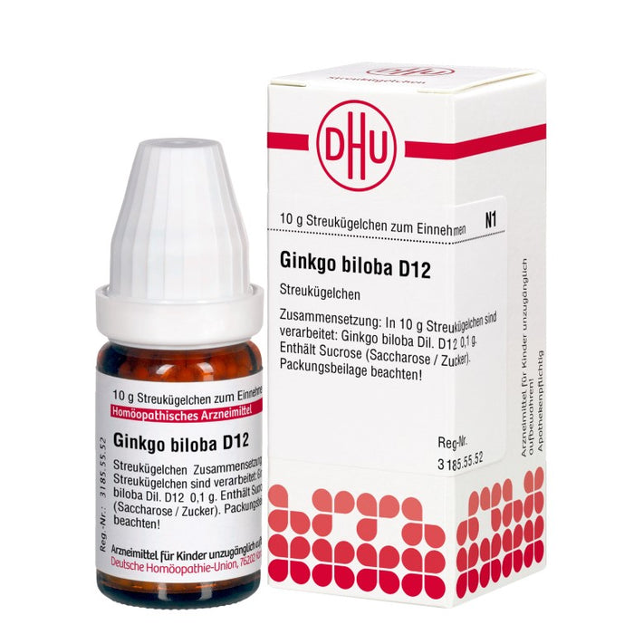 DHU Ginkgo biloba D12 Streukügelchen, 10 g Globules