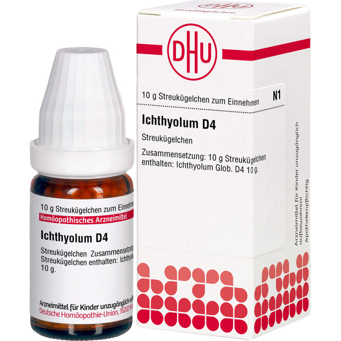 Ichthyolum D4 DHU Globuli, 10 g Globuli