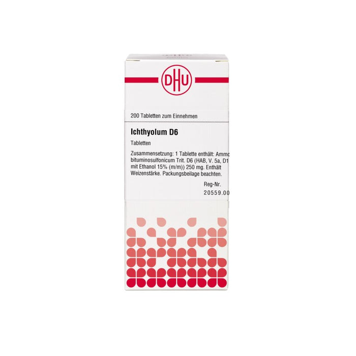 DHU Ichthyolum D6 Tabletten, 200 pc Tablettes