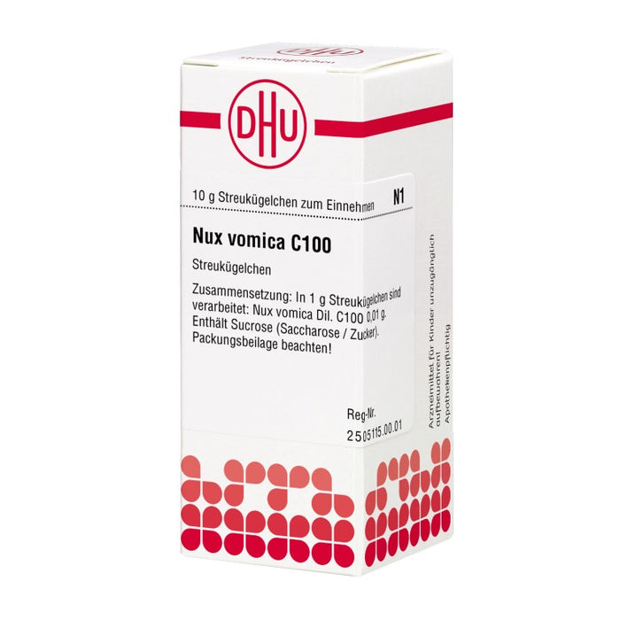 DHU Nux vomica C100 Streukügelchen, 10 g Globuli