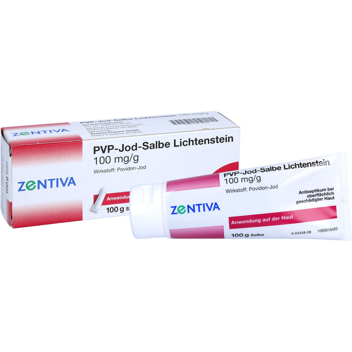 ZENTIVA PVP-Jod-Salbe Lichtenstein 100 mg / g, 100 g Salbe