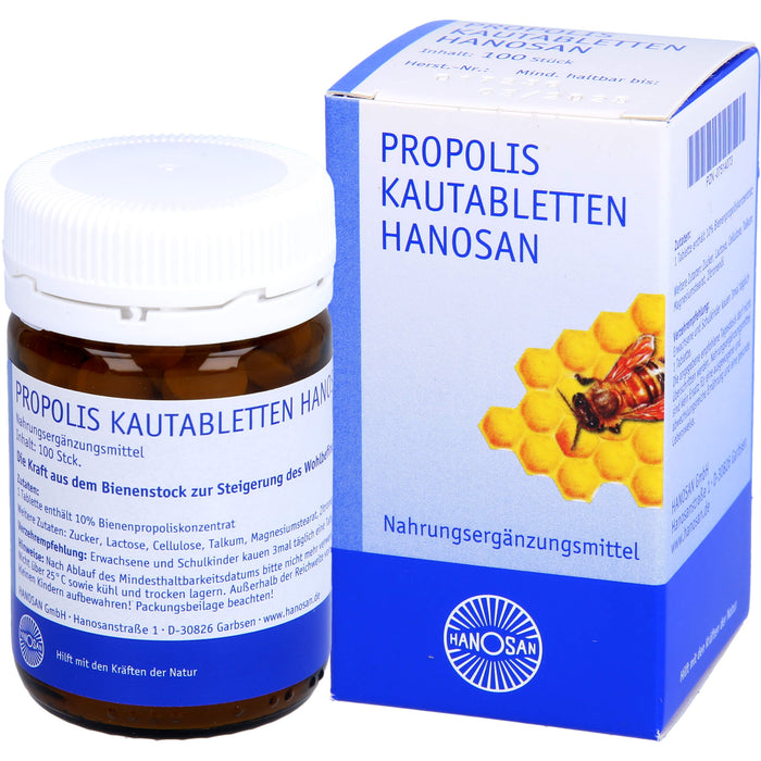 Propolis Kautabletten HANOSAN, 100 pc Tablettes