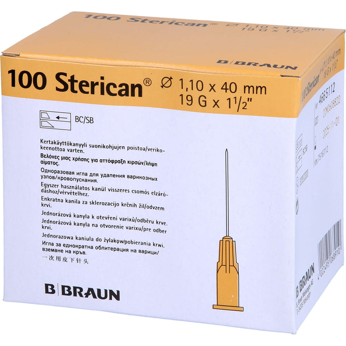 Sterican G19x1 1/2 1,1x40mm SB, 100 St KAN