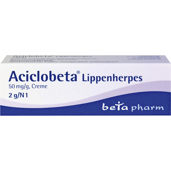 Aciclobeta Lippenherpes Creme, 2 g Cream