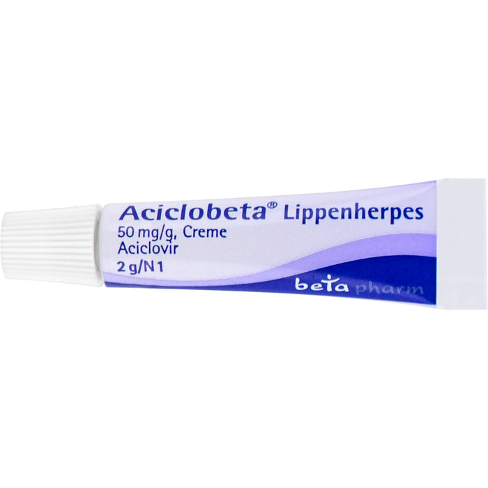 Aciclobeta Lippenherpes, 50 mg/g, Creme, 2 g Creme