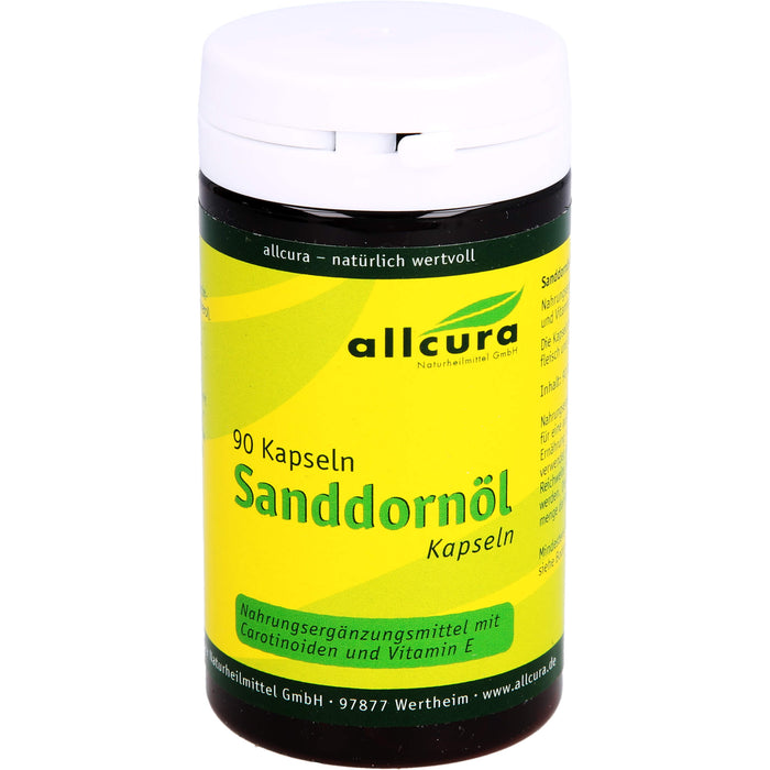 Allcura Sanddornöl Kapseln, 90 pcs. Capsules