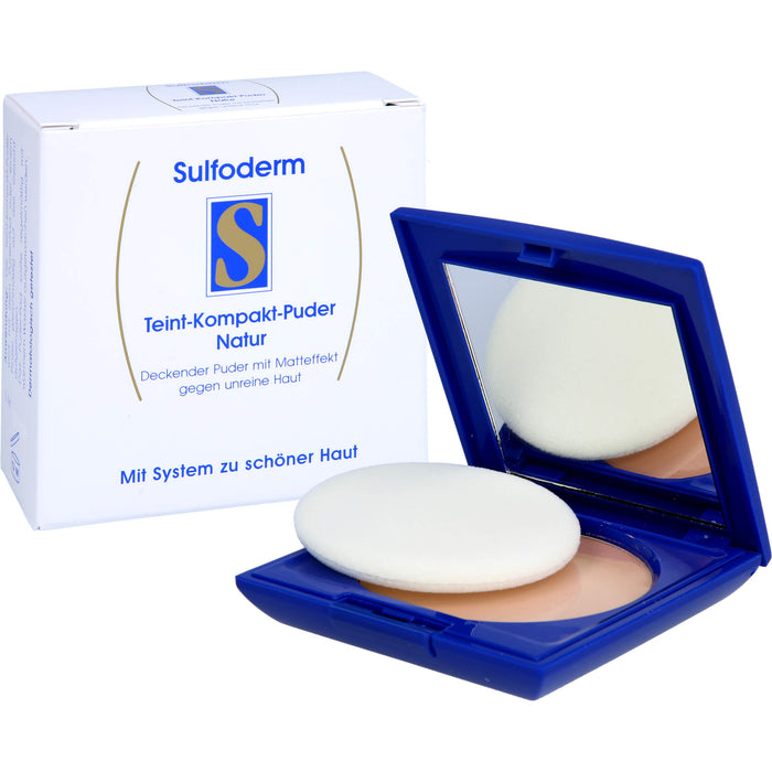 Sulfoderm S Teint-Kompakt-Puder Natur, 10 g Poudre