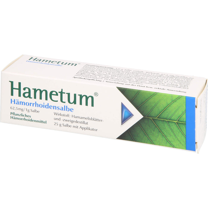 Hametum Hämorrhoidensalbe, 25 g Onguent