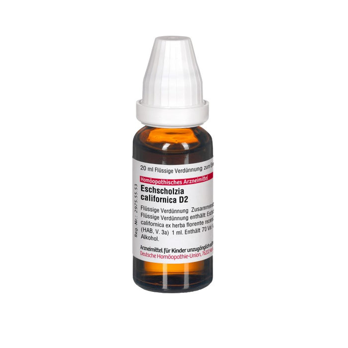 Eschscholzia californica D2 DHU Dilution, 20 ml Lösung