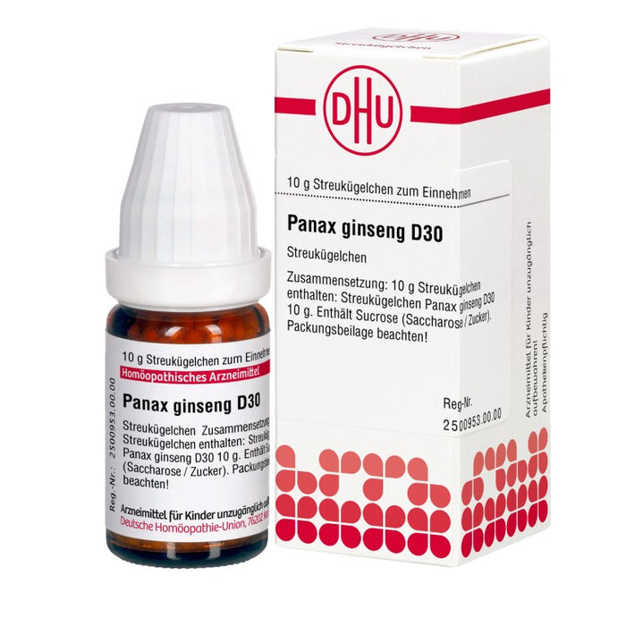 DHU Panax ginseng D30 Streukügelchen, 10 g Globules