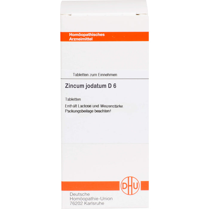 Zincum jodatum D6 DHU Tabletten, 80 St. Tabletten