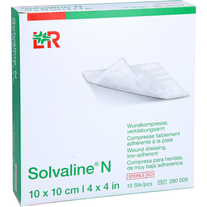 Solvaline N 10x10 cm, 10 pc Compresses