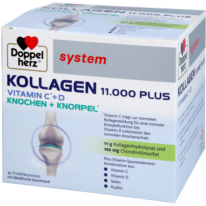 Doppelherz system Kollagen 11.000 plus Trinkfläschchen, 30 pcs. Ampoules