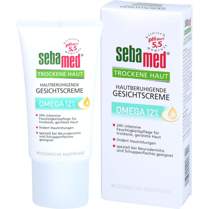 Sebamed für trockene Haut Omega 12% Gesichtscreme, 50 ml Creme