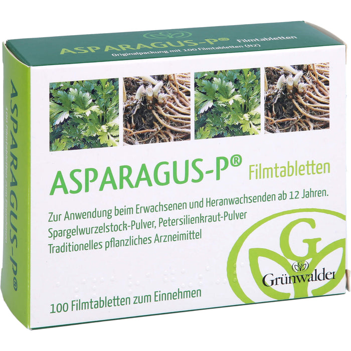 Asparagus P Filmtabletten zur Unterstützung der Nierenfunktion, 100 pc Tablettes