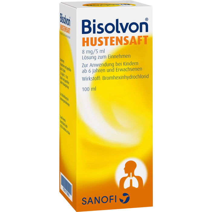 Bisolvon Hustensaft, 8 mg/5 ml, 100 ml Solution