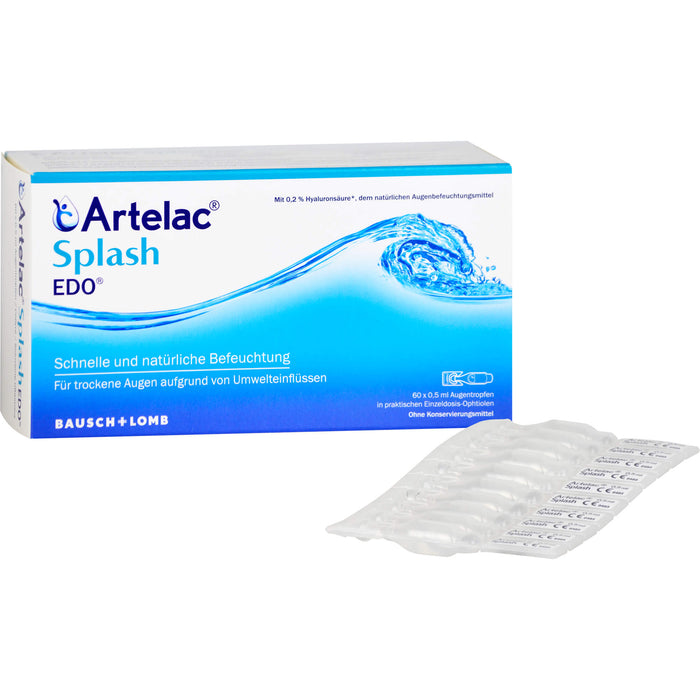 Artelac Splash Augentropfen EDO, 60 pcs. Single-dose pipettes