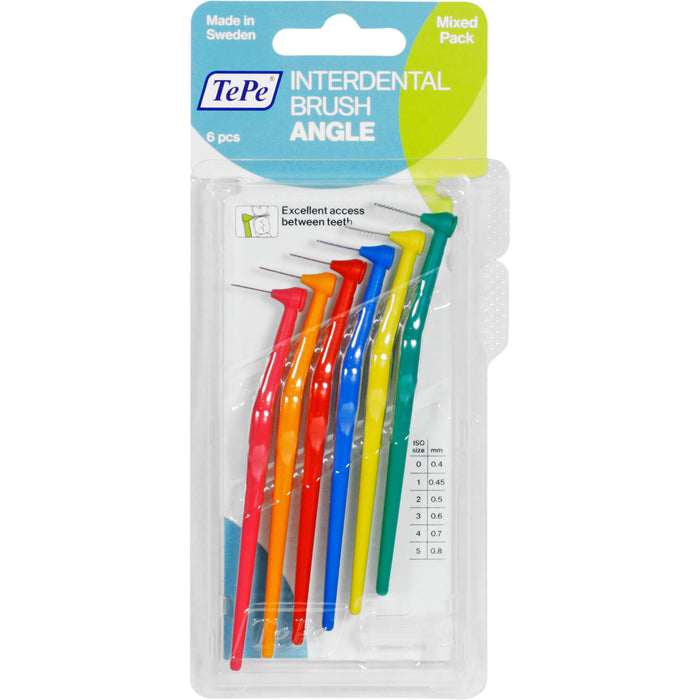 TePe Angle Interdentalbürsten gemischt 0,4 - 1,6 mm, 5 pc Brosses interdentaires