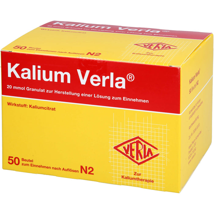 Kalium Verla Granulat zur Kaliumtherapie, 50 St. Beutel