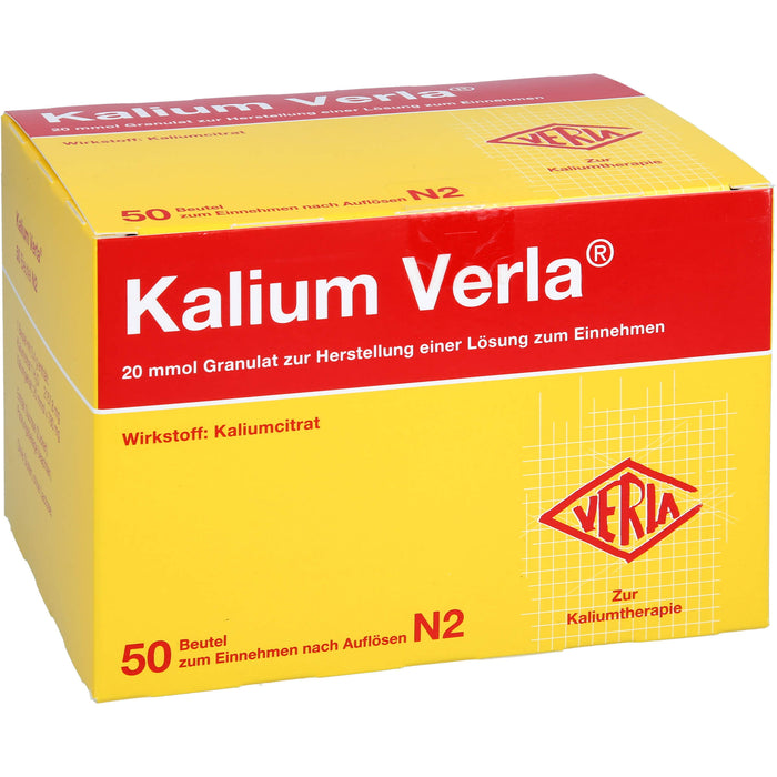 Kalium Verla Granulat zur Kaliumtherapie, 50 pcs. Sachets