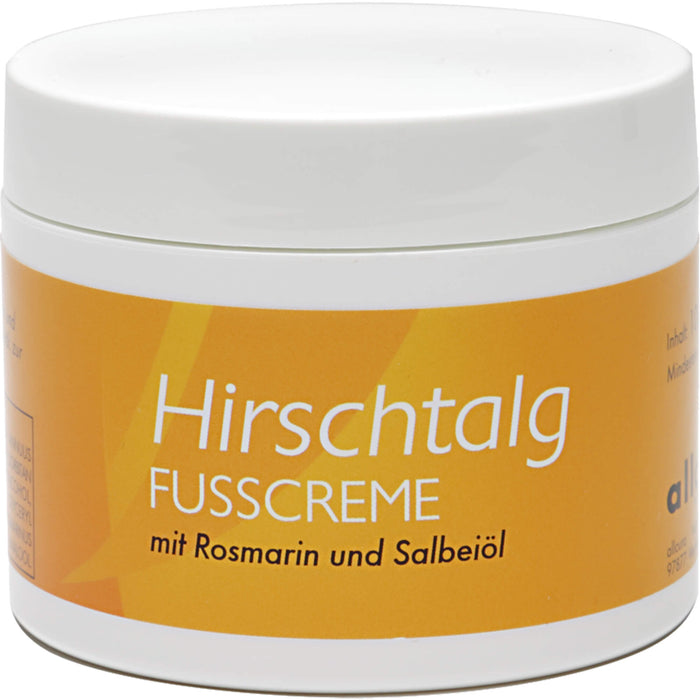 Allcura Hirschtalg Fusscreme mit Rosmarin und Salbeiöl, 100 ml Creme