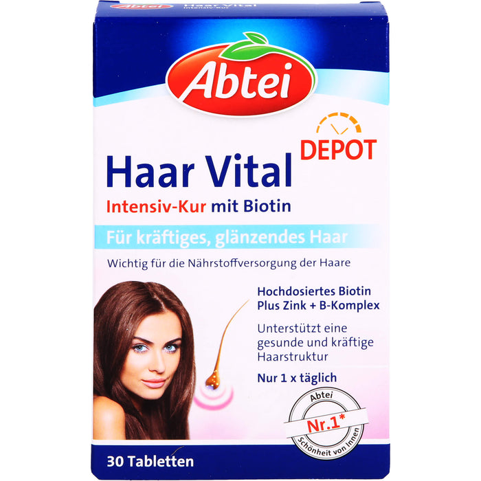 Abtei Haar Vital Intensiv-Kur mit Biotin Tabletten, 30 St. Tabletten