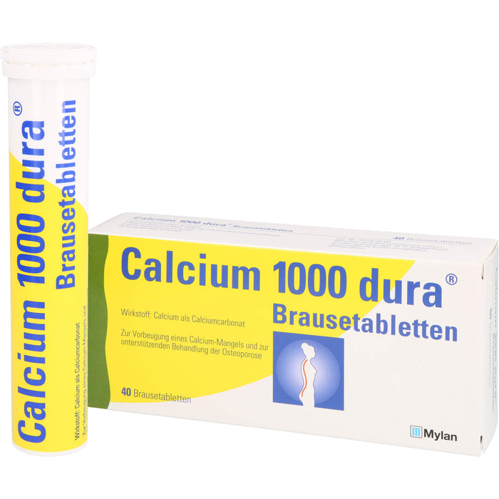 Calcium 1000 dura Brausetabletten, 40 St BTA