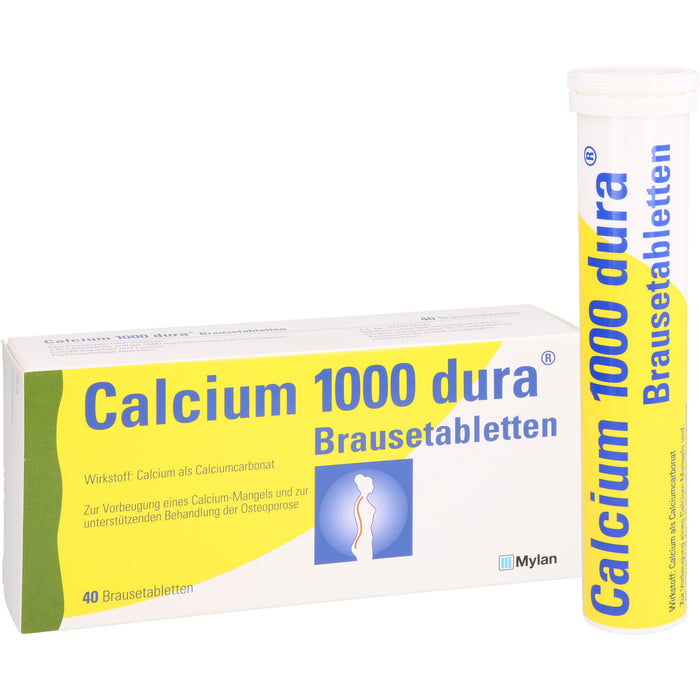 Calcium 1000 dura Brausetabletten, 40 St BTA