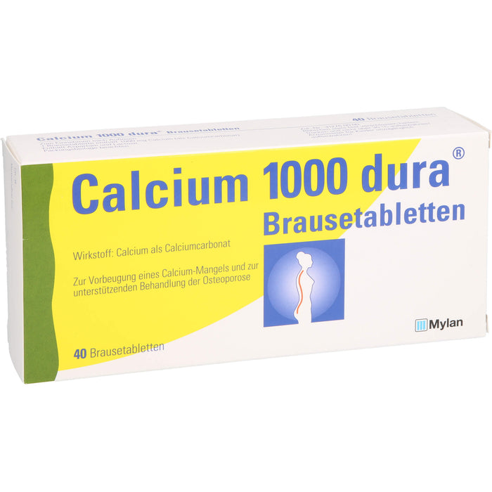 Calcium 1000 dura Brausetabletten, 40 St BTA