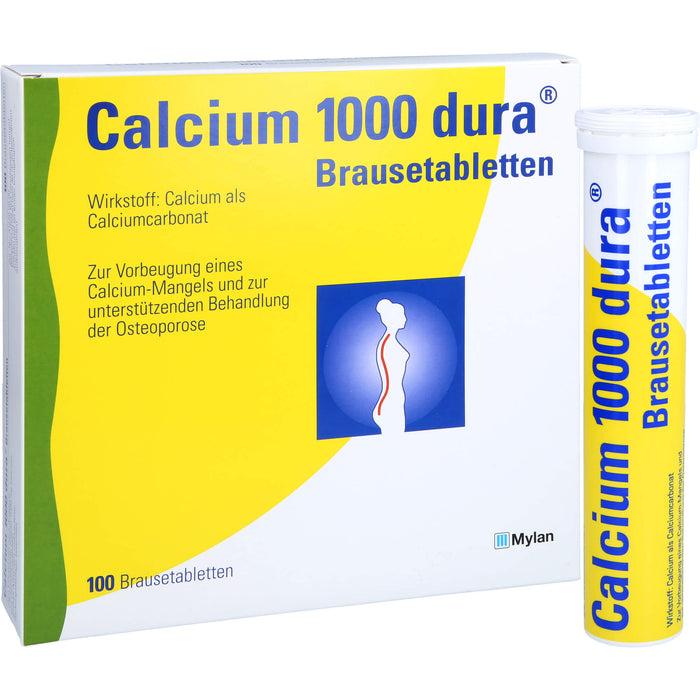 Calcium 1000 dura Brausetabletten, 100 St BTA