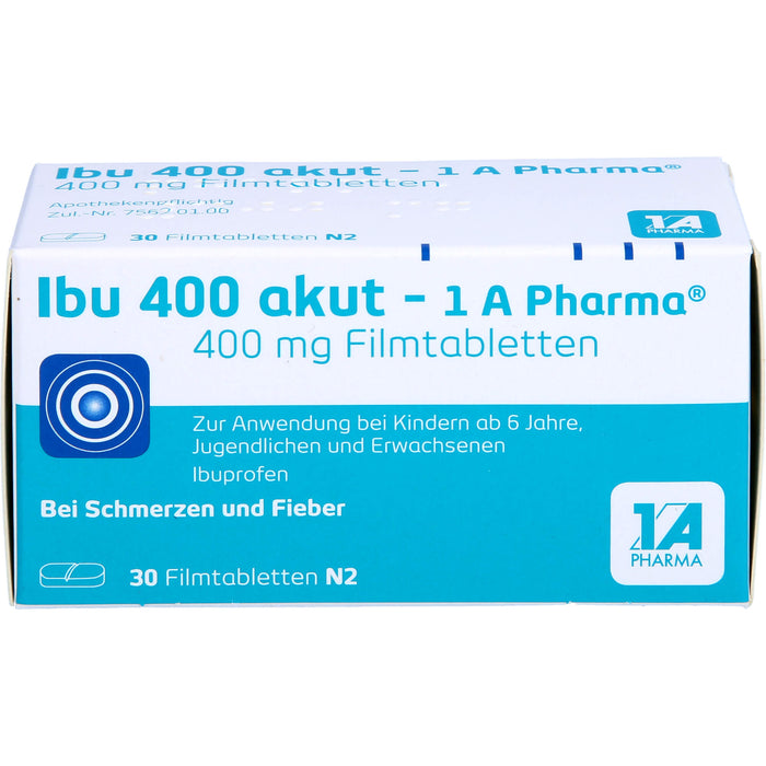 Ibu 400 akut - 1 A Pharma Filmtabletten, 30 St. Tabletten