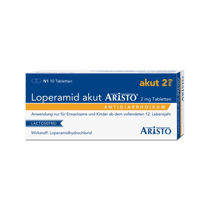 Loperamid akut Aristo Tabletten, 10 pcs. Tablets