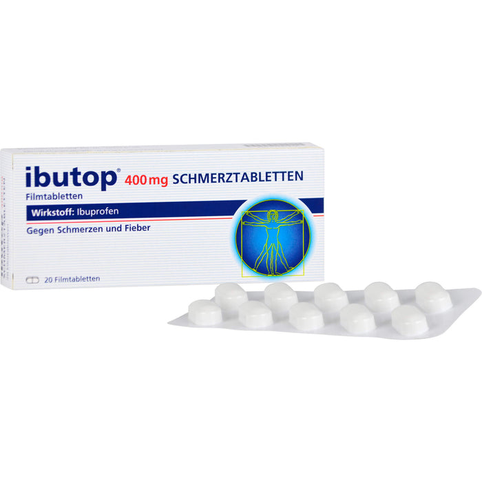 ibutop 400 mg Schmerztabletten Reimport axicorp, 20 pc Tablettes