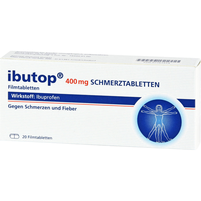 ibutop 400 mg Schmerztabletten Reimport axicorp, 20 pcs. Tablets